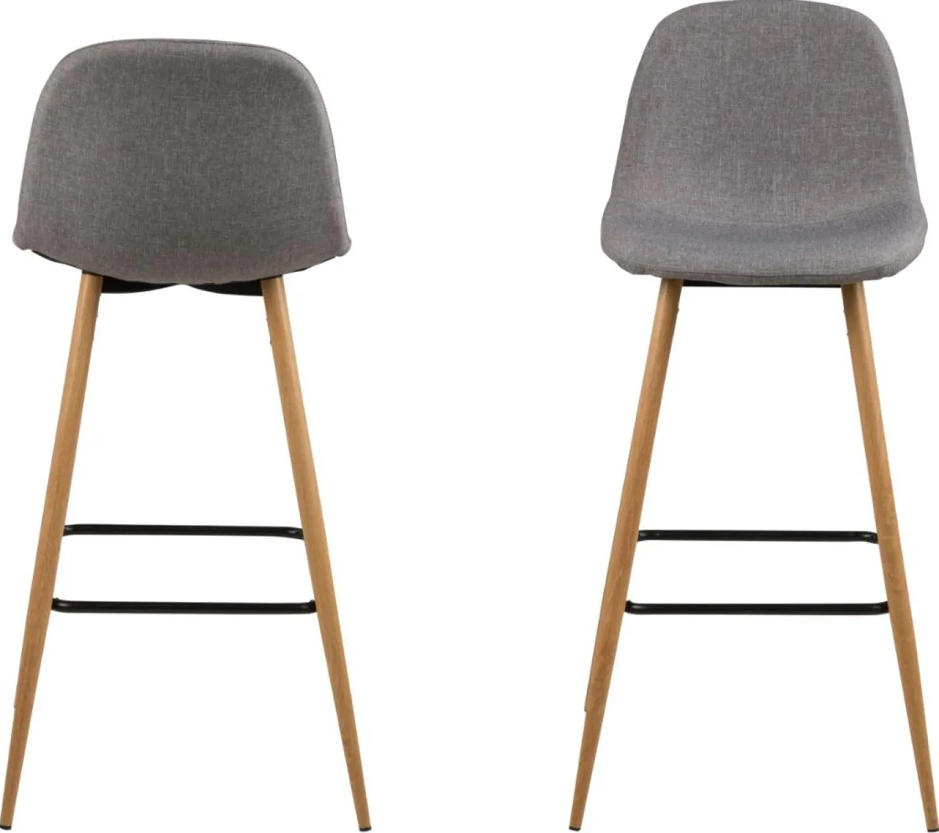 Barkruk Willy Lichtgrijs/naturel Sawana - Giga Living