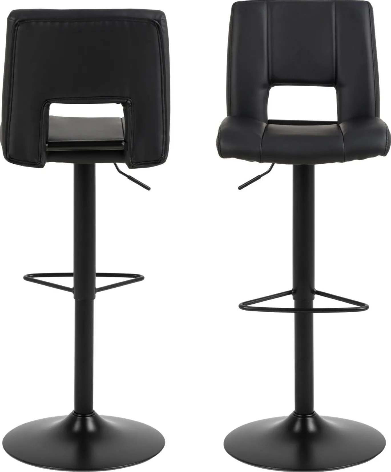 Barkruk Wistad Zwart Pu - Giga Living