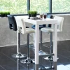 Barkruk Wistad Zwart/Zilver Pu - Giga Living