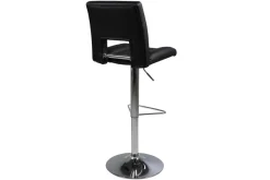 Barkruk Wistad Zwart/Zilver Pu - Giga Living