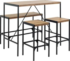 Barset Barka Melamine Rustic Eiken 120cm - Giga Living
