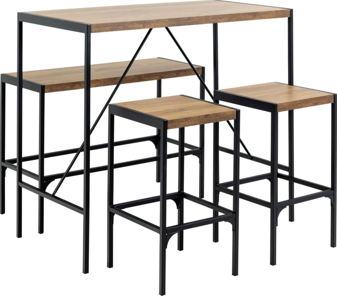 Barset Barka Melamine Rustic Eiken 120cm - Giga Living