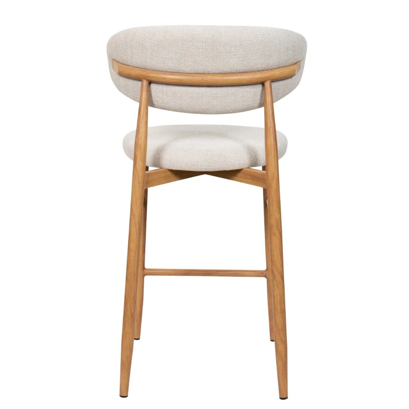 Barstoel Alexia Beige/Naturel - Giga Meubel