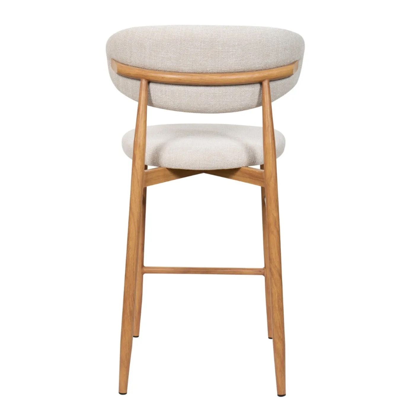 Barstoel Alexia Beige/Naturel - Giga Meubel