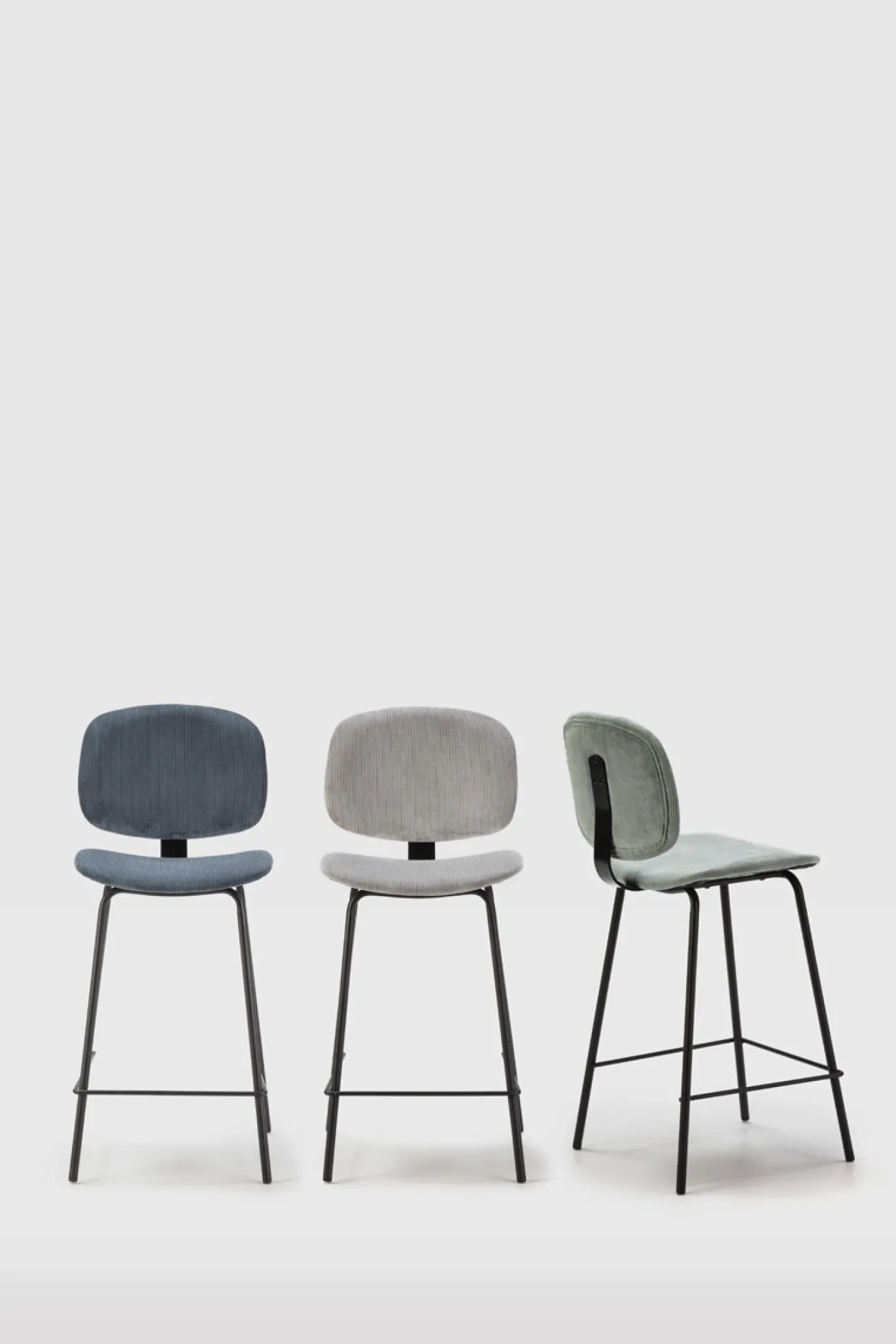 Barstoel Arus 65cm Grijs/zwart - Giga Meubel