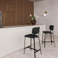 Barstoel Bristol Basel Zwart - Giga Living