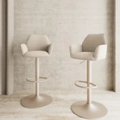 Barstoel Lorin Basel Beige/Beige - Giga Living