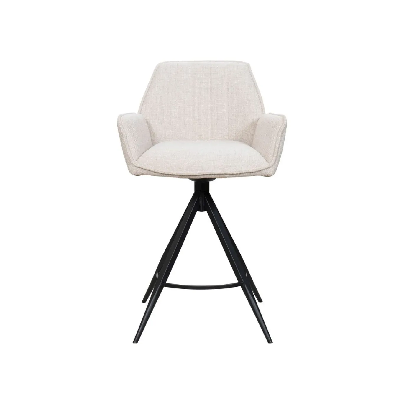 Barstoel Noa Beige/Zwart - Giga Meubel
