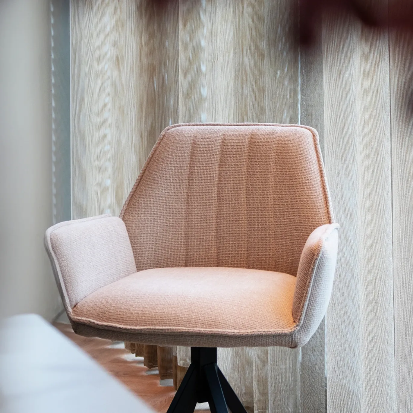 Barstoel Noa Beige/Zwart - Giga Meubel