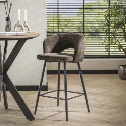 Barstoel Salon Tissee Cargo Bruin - Giga Meubel