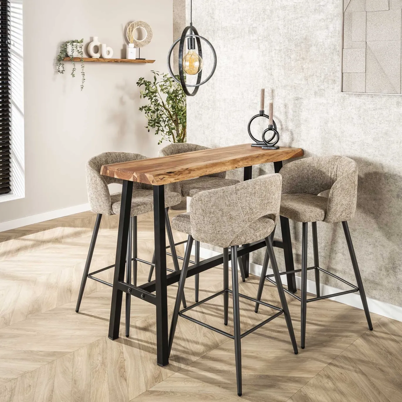 Barstoel Salon Tissee Cargo Zand - Giga Meubel