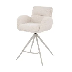Barstoel Tina Beige Draaibaar - Giga Meubel