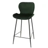 Barstoel Velvet Ronde Buis Groen - Giga Meubel