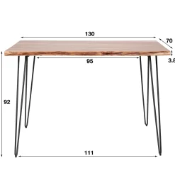 Bartafel Edge 130cm - Giga Meubel