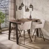 Bartafel Edge Pure Acaciahout Bruin 147cm - Giga Meubel