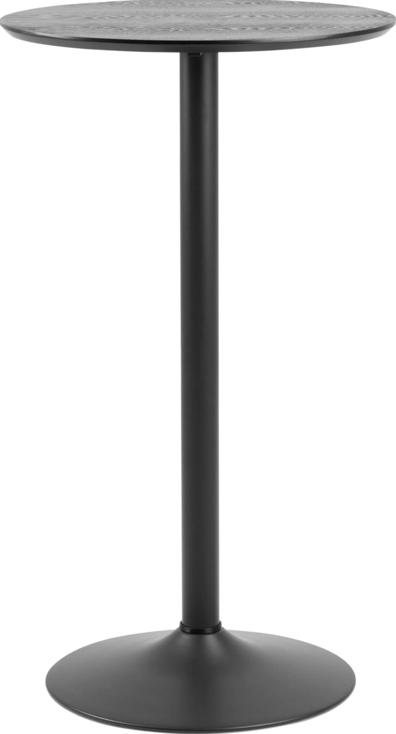 Bartafel Ivsta Ash Fineer Mat Zwart Ø60x105cm - Giga Living