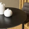 Bartafel Laurens Rond Keramiek Zwart Ø80cm - Giga Living