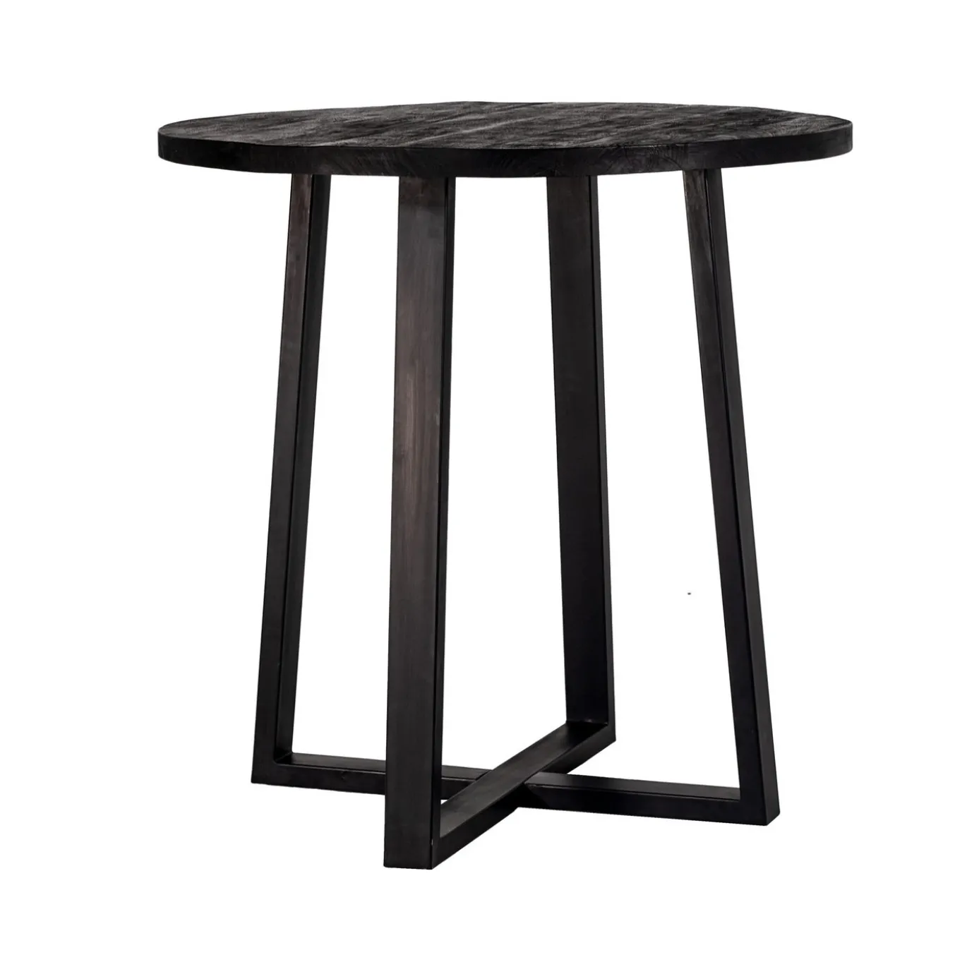Bartafel Lowie Zwart Rond 110x110cm - Giga Meubel