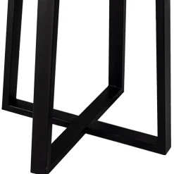 Bartafel Lowie Zwart Rond 110x110cm - Giga Meubel