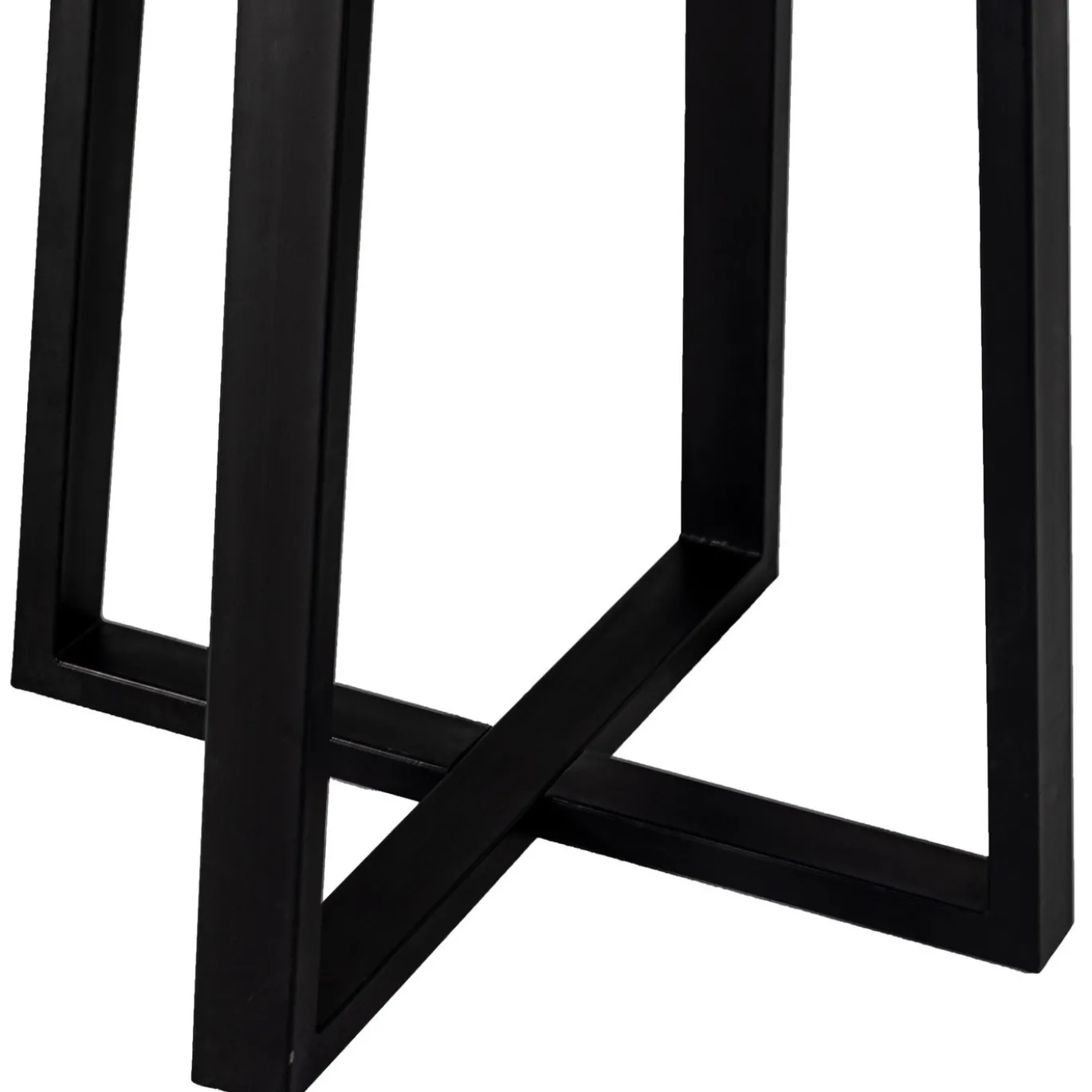 Bartafel Lowie Zwart Rond 110x110cm - Giga Meubel
