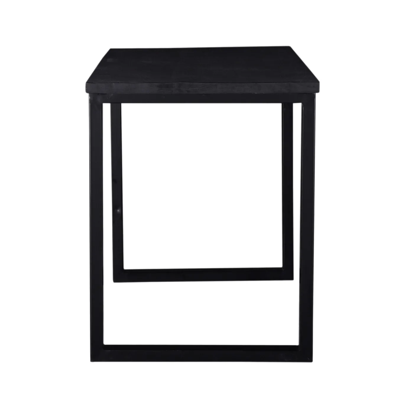 Bartafel Martin Mangohout Zwart 140x70x90cm - Giga Meubel