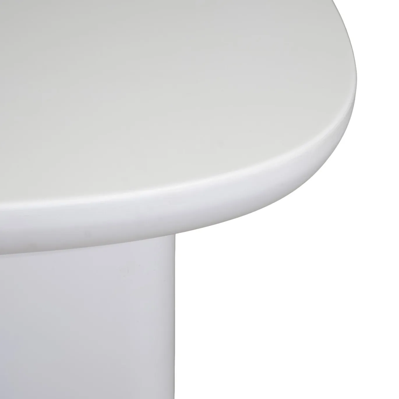 Bartafel Maya Deens Ovaal Wit 160x90cm - Giga Meubel