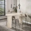 Bartafel Romano Arch Plat Ovaal 180cm Keramiek Travertin - Giga Meubel