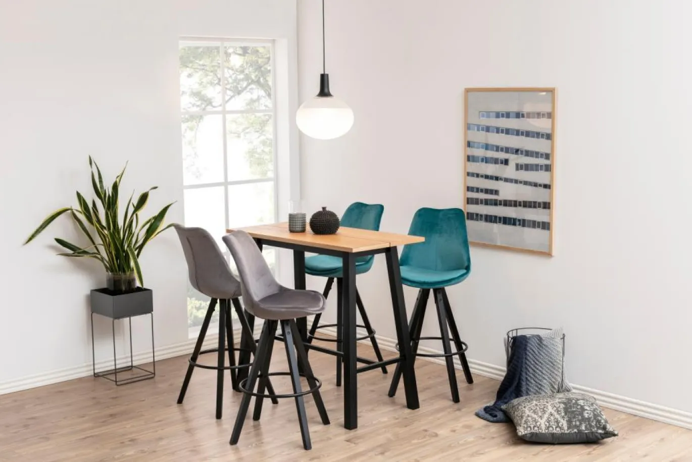 Bartafel Shar Naturel/Zwart 105cm - Giga Living