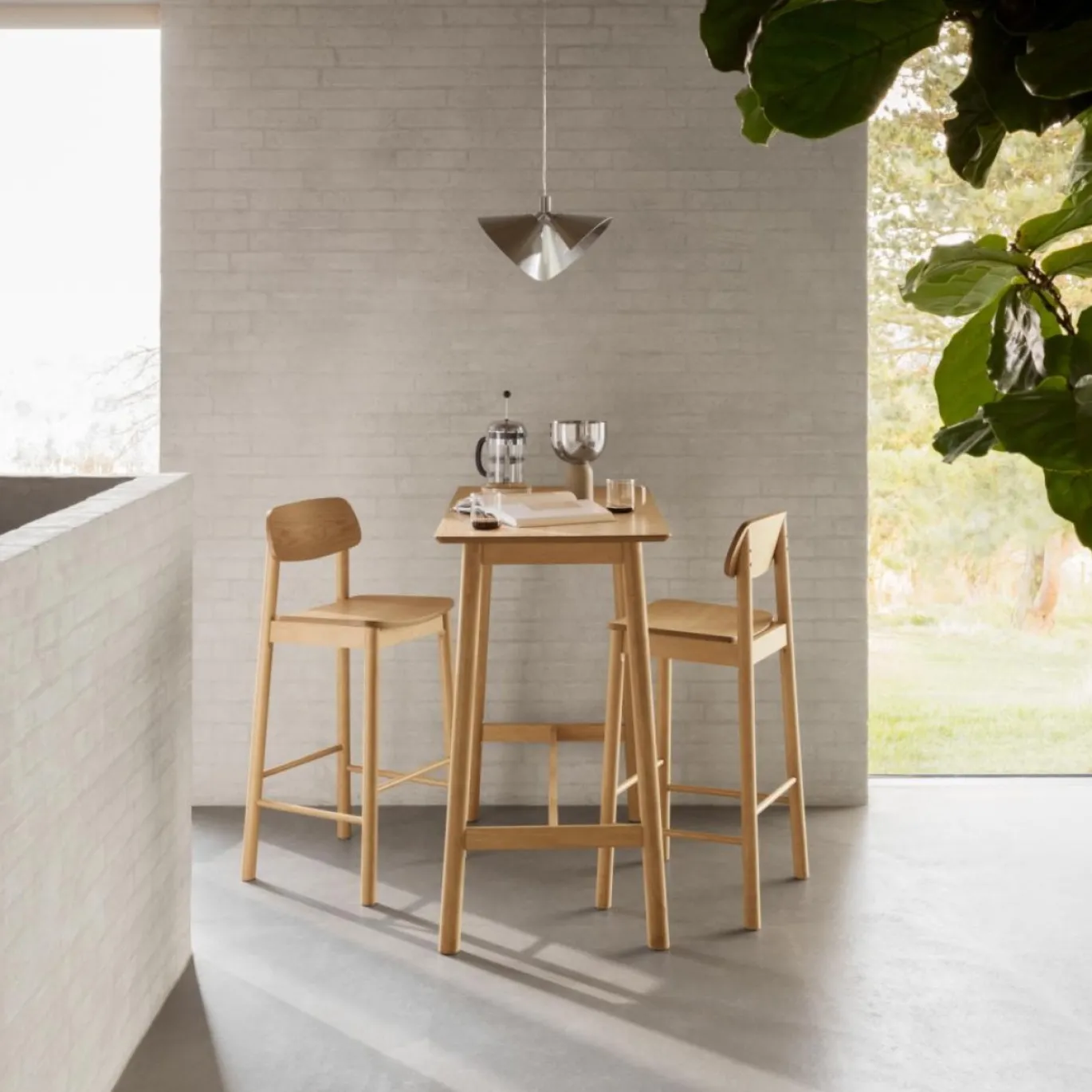 Bartafel Utzon Eikenfineer Mat 120cm - Giga Living