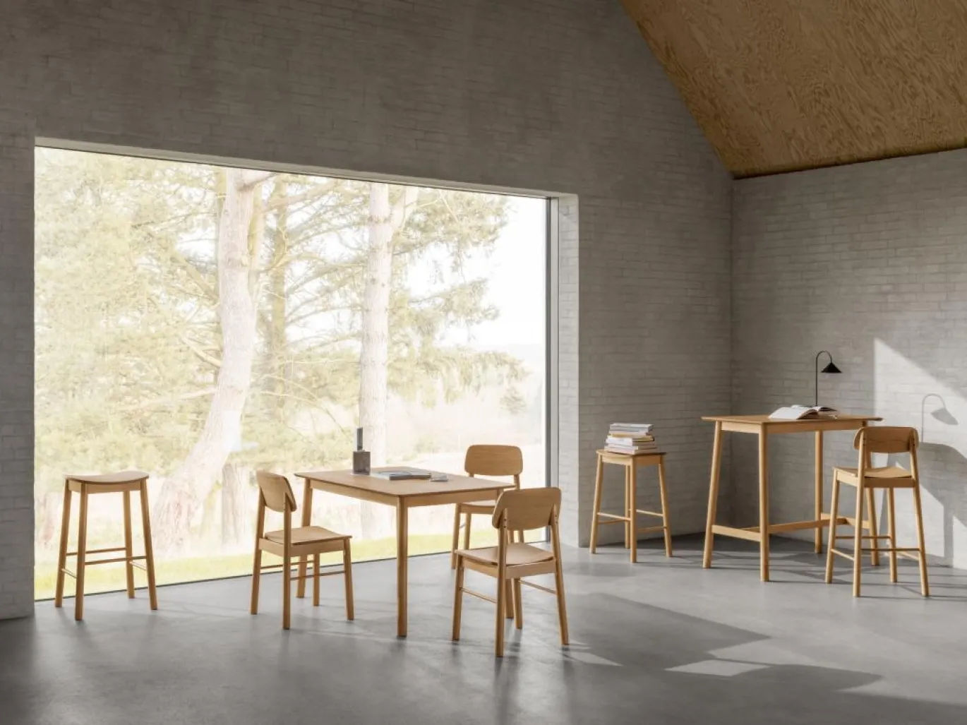 Bartafel Utzon Eikenfineer Mat 120cm - Giga Living