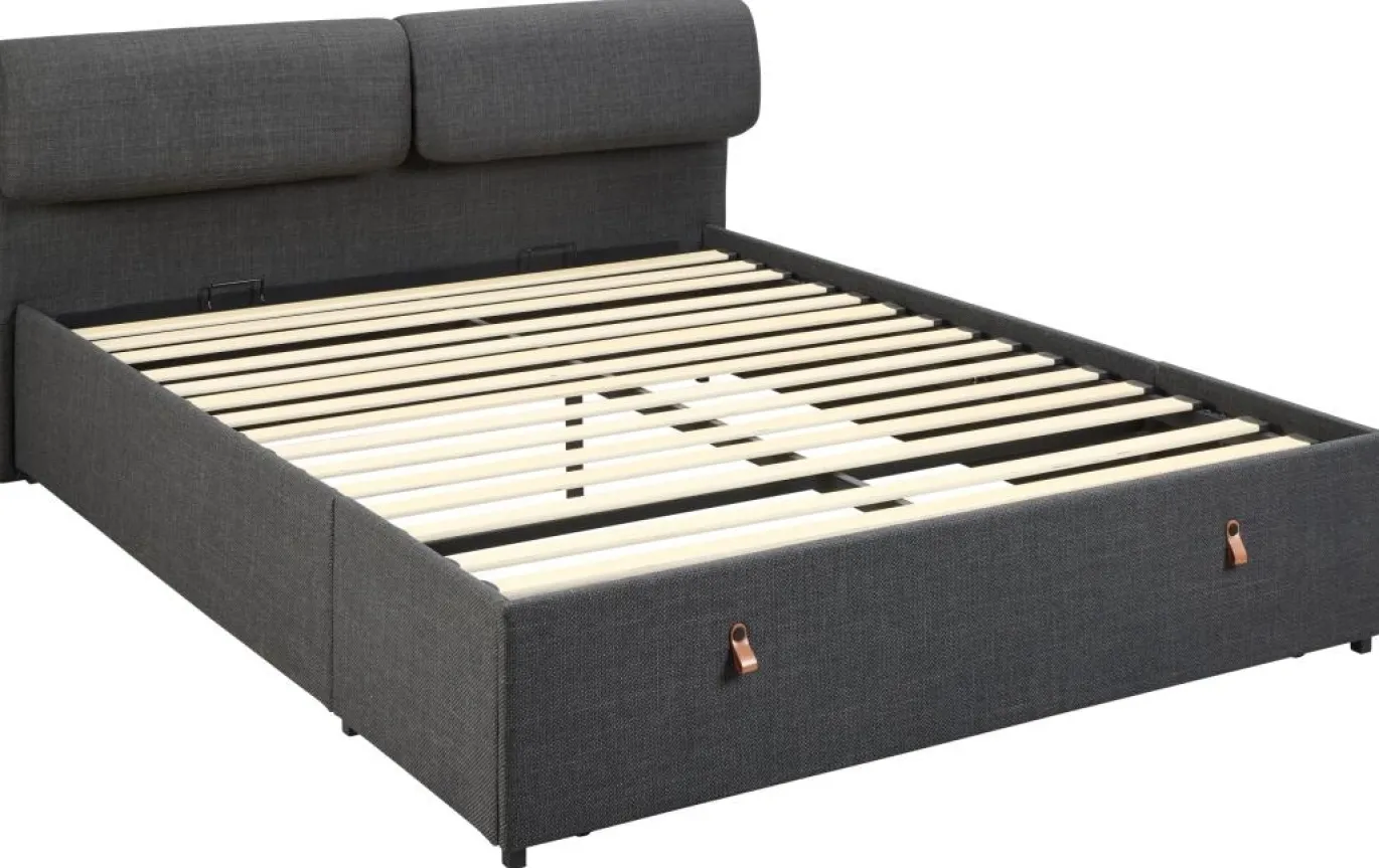 Bed Dawson Basel Donkergrijs - Giga Living