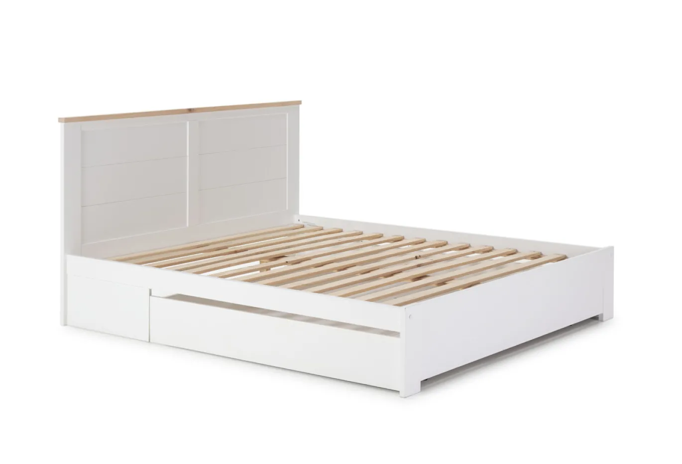 Bed 160 Gabi Lade Wit Wax - Giga Meubel