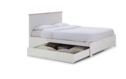 Bed 135/140 Gabi Lade Wit Wax - Giga Meubel