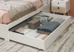 Bed 135/140 Gabi Lade Wit Wax - Giga Meubel