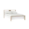 Bed Next Jackson Hickory Wit Hoogglans 140x200cm - Giga Living