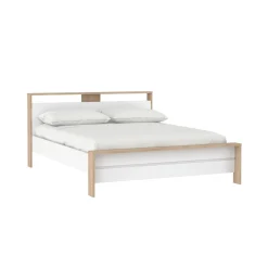 Bed Next Jackson Hickory Wit Hoogglans B 170x225cm - Giga Living