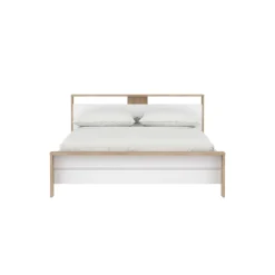 Bed Next Jackson Hickory Wit Hoogglans B 170x225cm - Giga Living