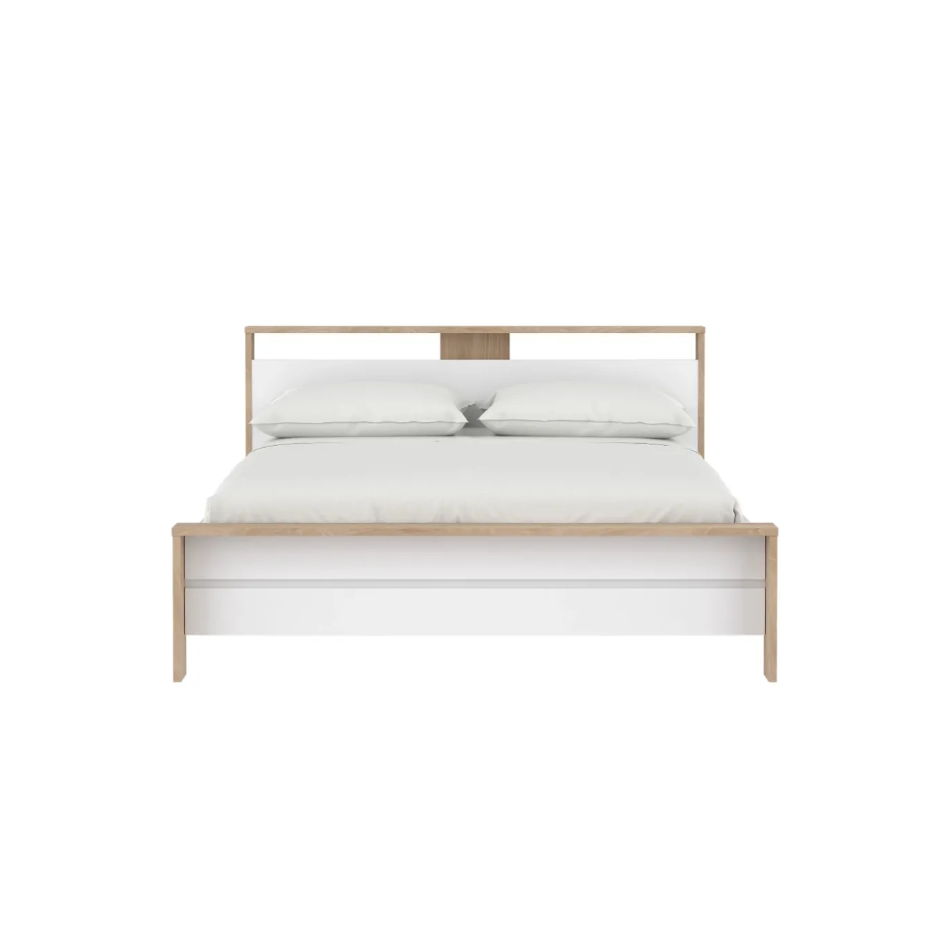 Bed Next Jackson Hickory Wit Hoogglans B 170x225cm - Giga Living