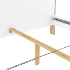 Bed Next Jackson Hickory Wit Hoogglans A 190x225cm - Giga Living