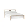 Bed Next Jackson Hickory Wit Hoogglans 150x215cm - Giga Living
