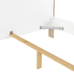 Bed Next Jackson Hickory Wit Hoogglans A 170x225cm - Giga Living