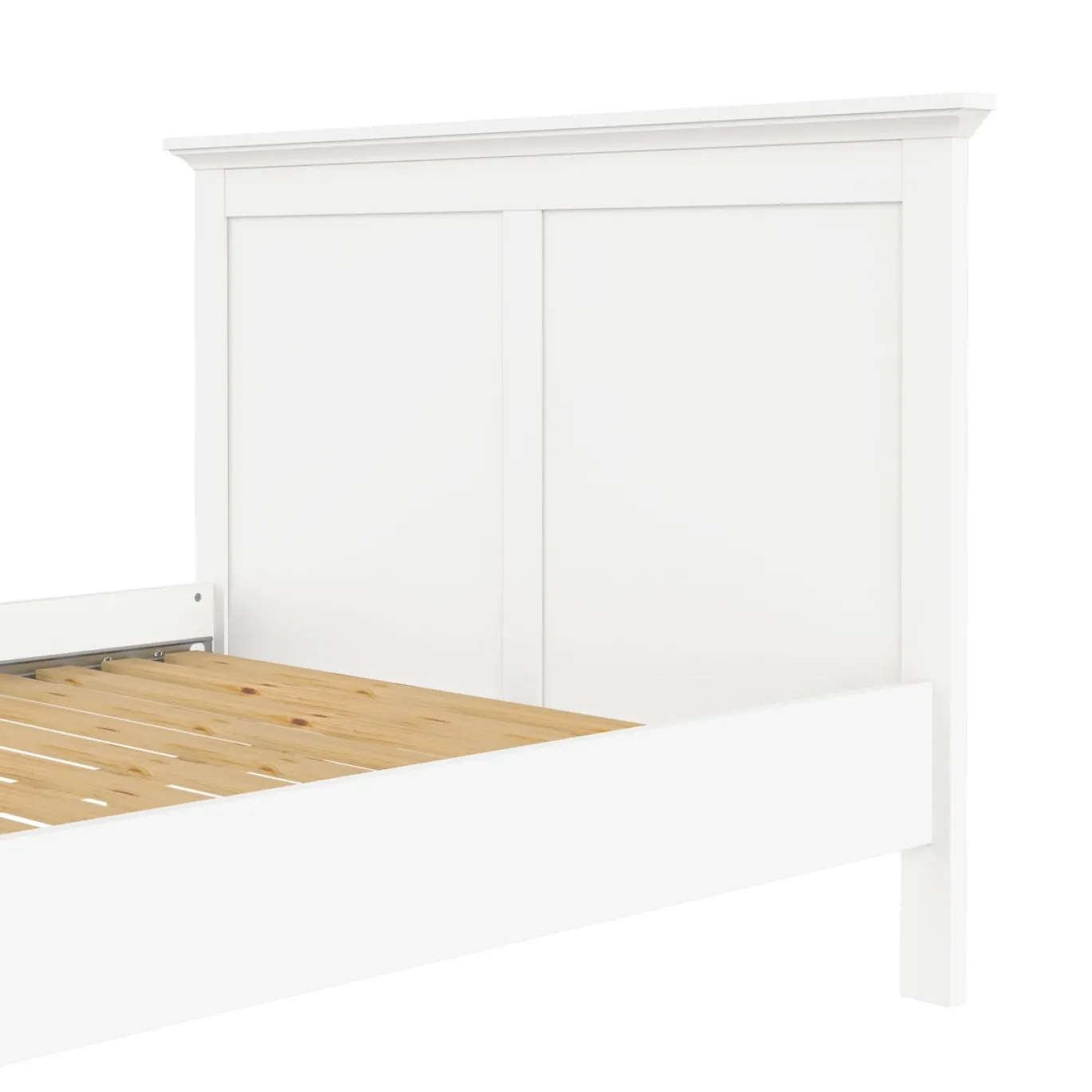 Bed Paris Wit Met Lattenbodem 140x200cm - Giga Living