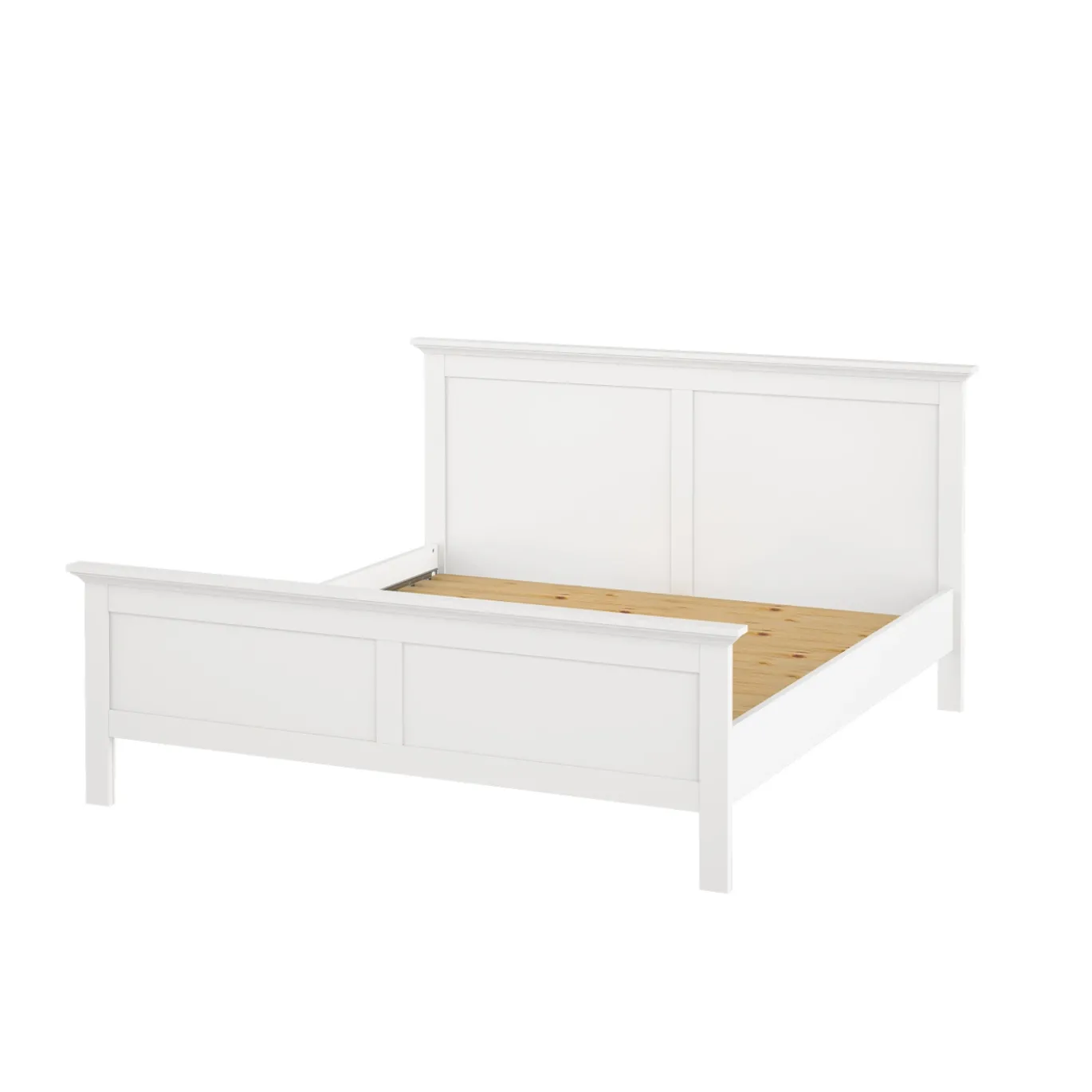 Bed Paris Wit Met Lattenbodem - Giga Living