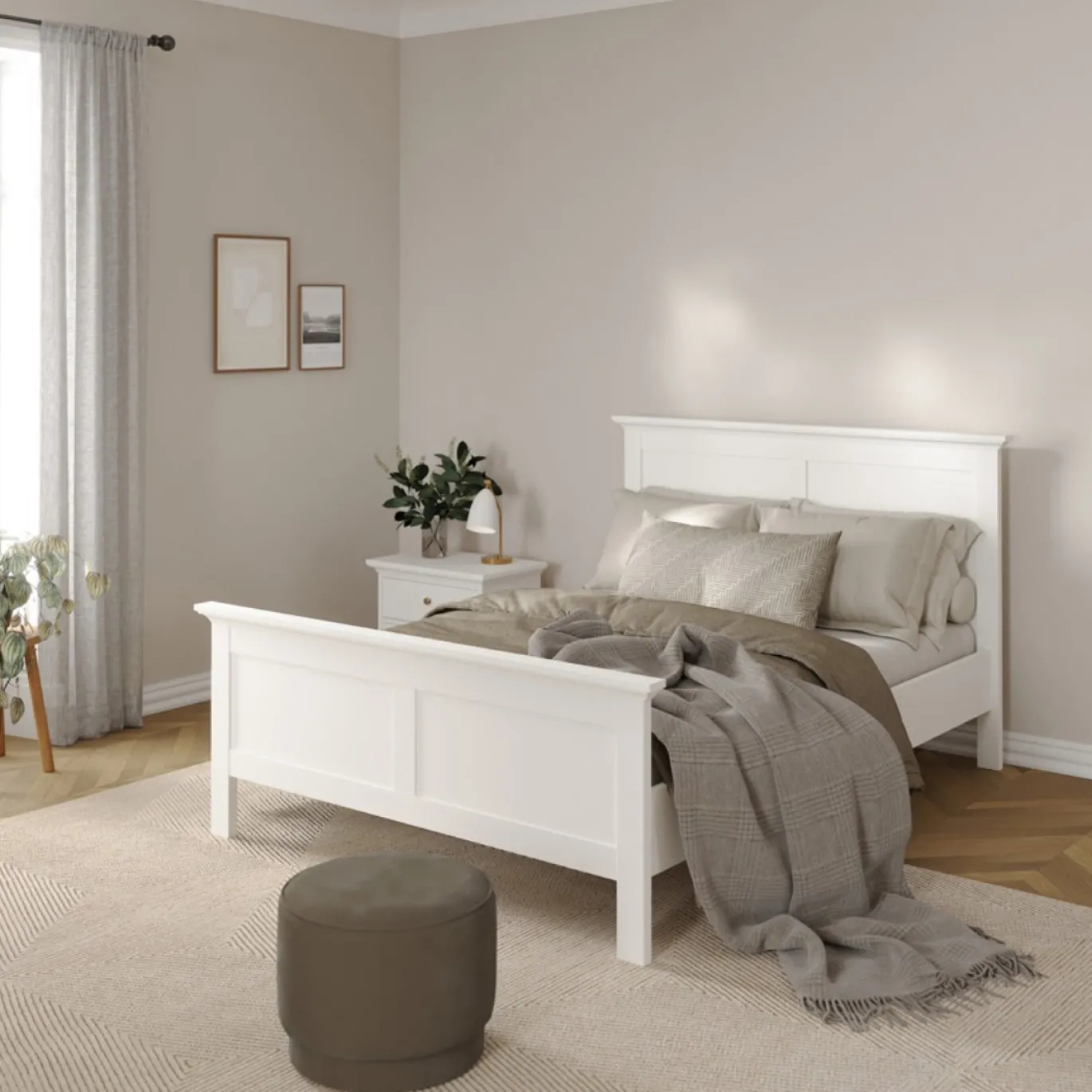 Bed Paris Wit 140x200cm - Giga Living