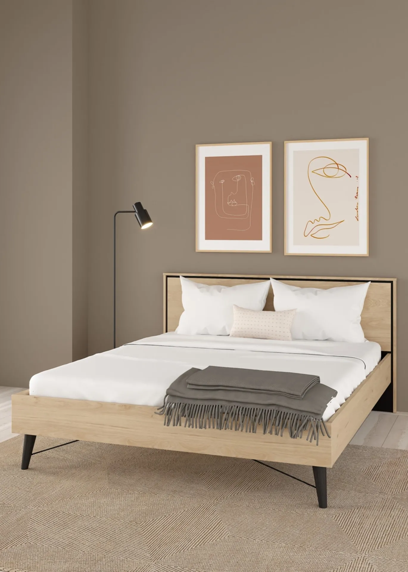 Bed Ry Jackson Hickory B 160x200cm - Giga Living