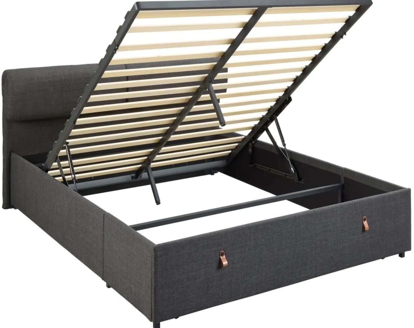 Bed Stella Basel Donkergrijs 190cm - Giga Living