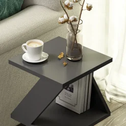 Bijzettafel Albeni Antraciet