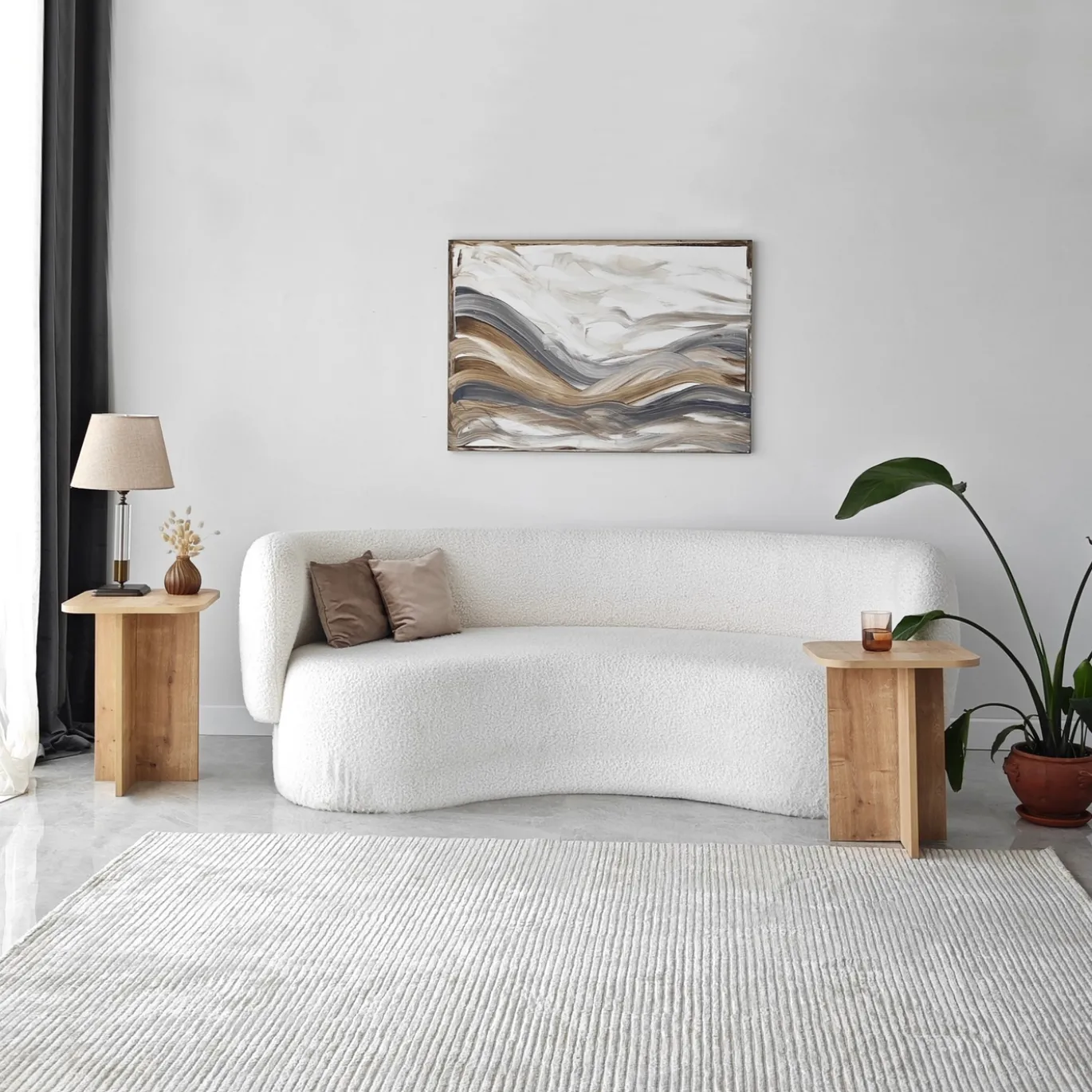 Bijzettafel Blues Naturel Set van 2