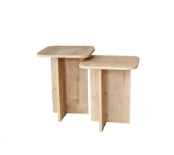 Bijzettafel Blues Naturel Set van 2