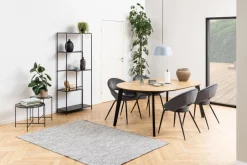 Bijzettafel Cardinham Marmer Zwart Ø52x40cm - Giga Living